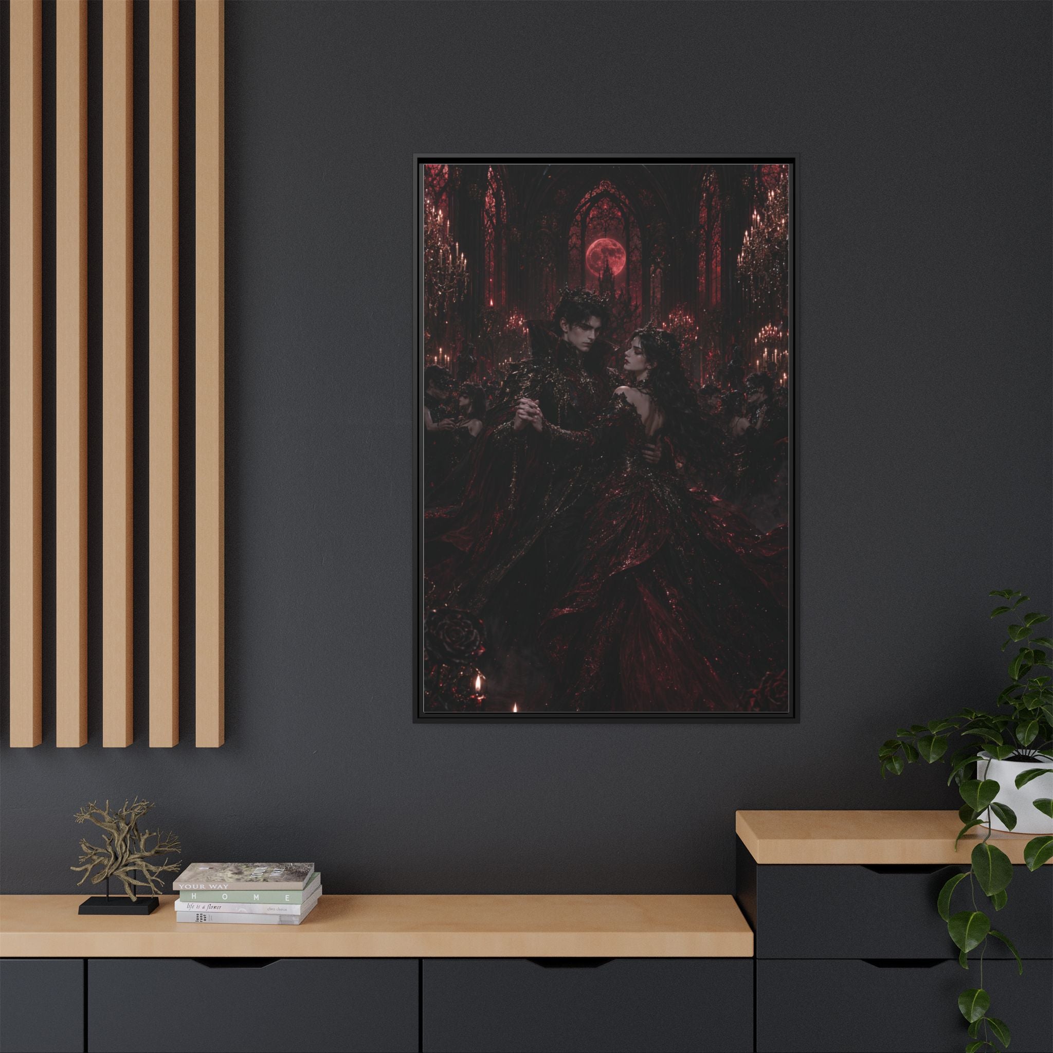 Gothic Romance Matte Canvas Print (Framed)