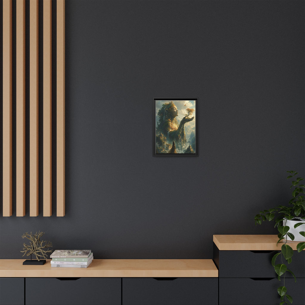 Framed Matte Canvas - Earth Goddess Fantasy Wall Art