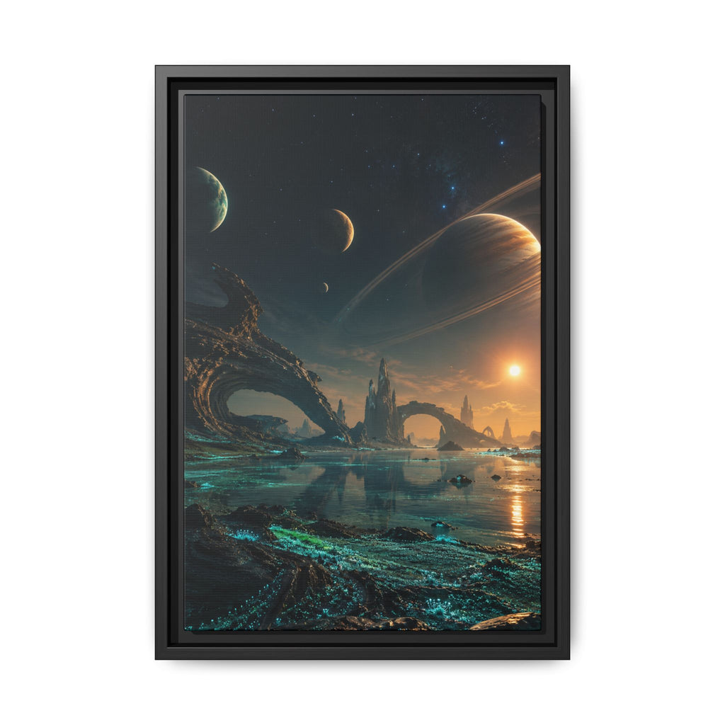 Fine Art Paper Print: Alien Seascape Sci‑Fi Landscape Wall Art