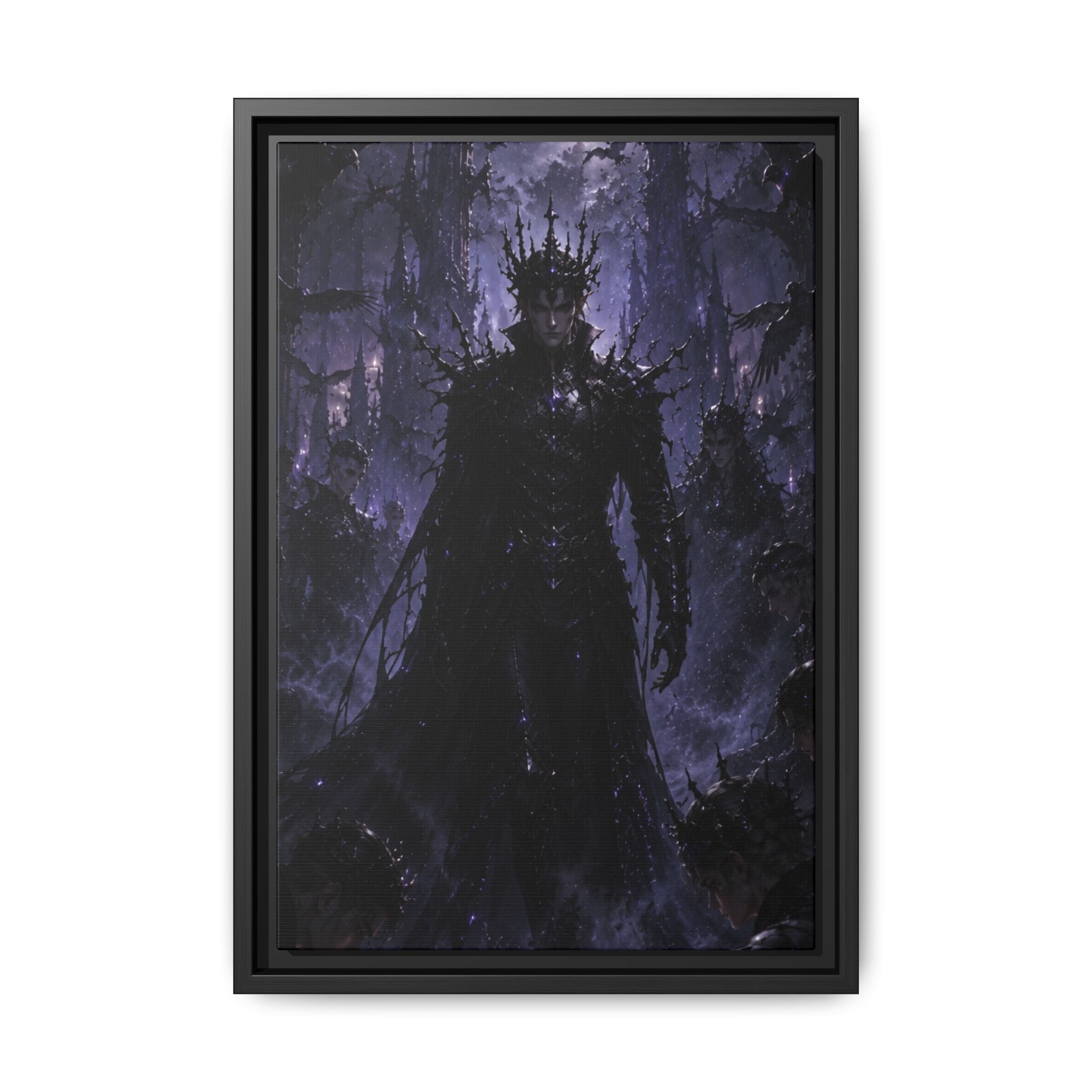 Dark King Fine Art Paper Print — Gothic Fantasy Wall Art