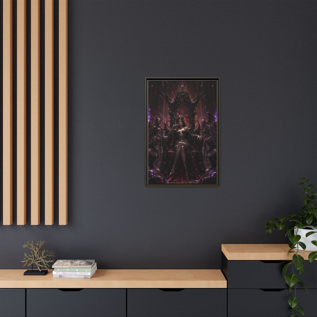 Dark Fantasy Queen Matte Canvas Framed Art