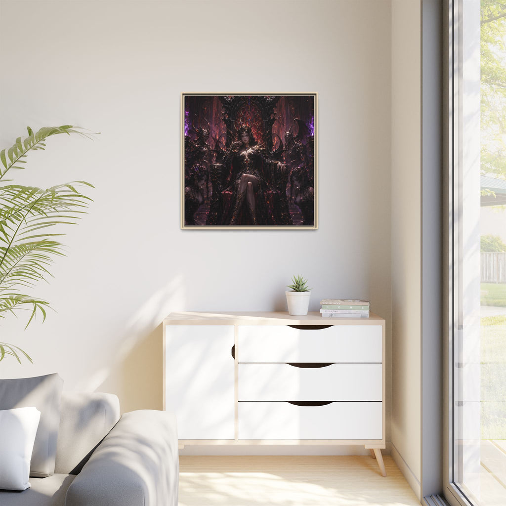 Dark Fantasy Queen Matte Canvas Framed Art