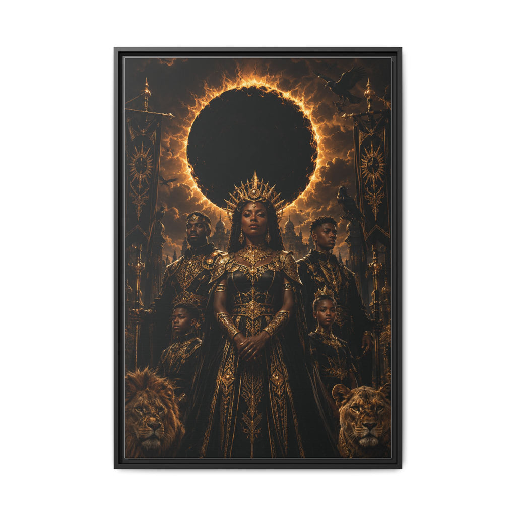 Regal Eclipse Matte Canvas Print — Framed Art Poster