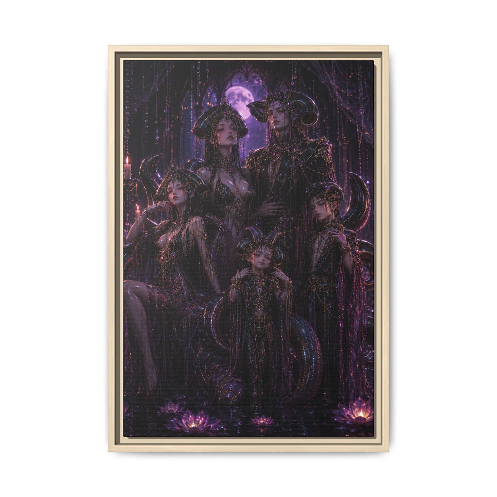 Gothic Moon Leeches Matte Fine Art Paper Print