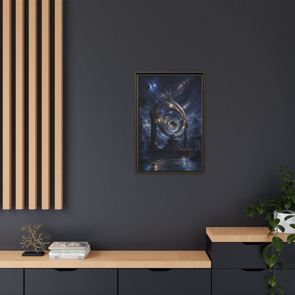 Mystical Astral Portal Matte Canvas Print — Framed Wall Art