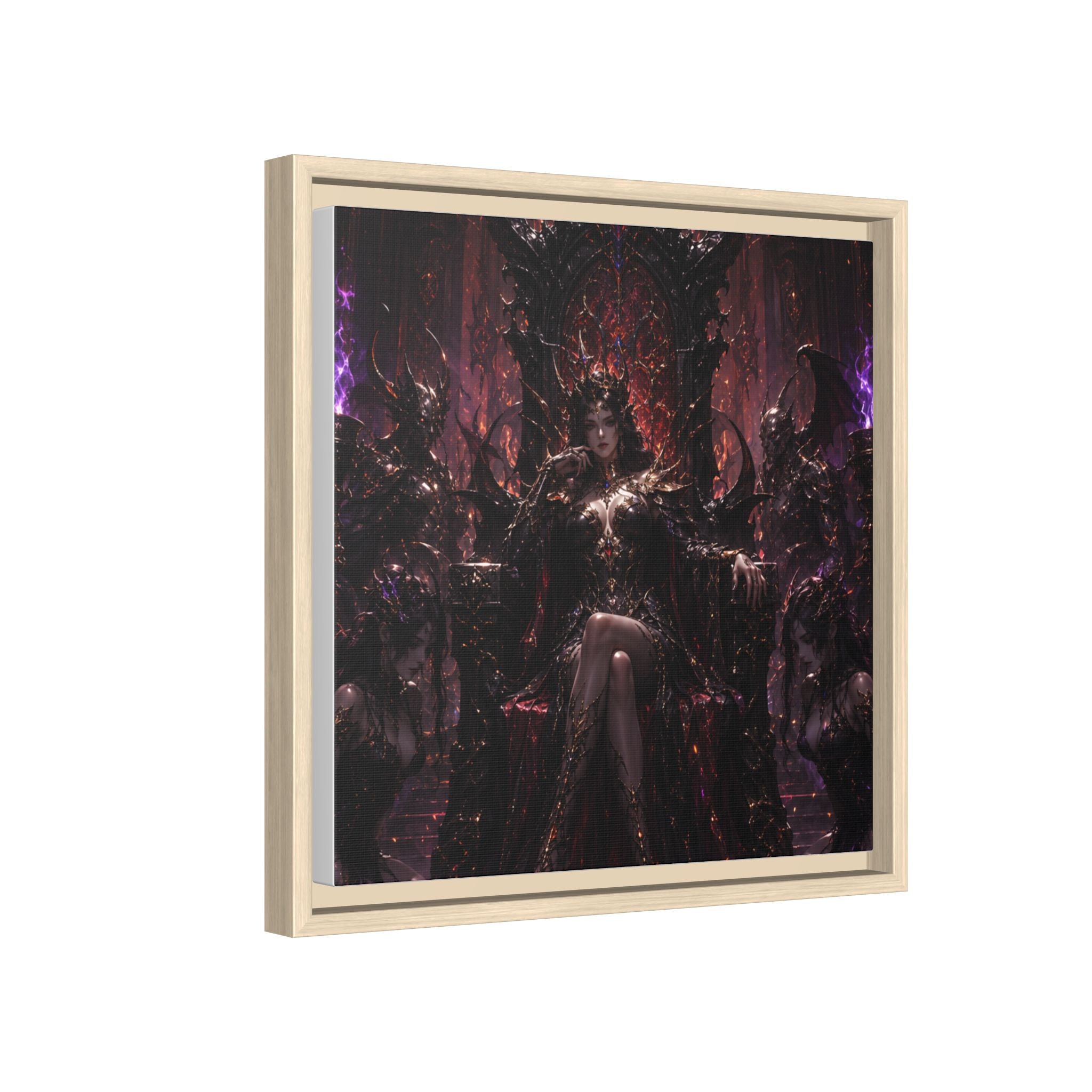 Dark Fantasy Queen Matte Canvas Framed Art