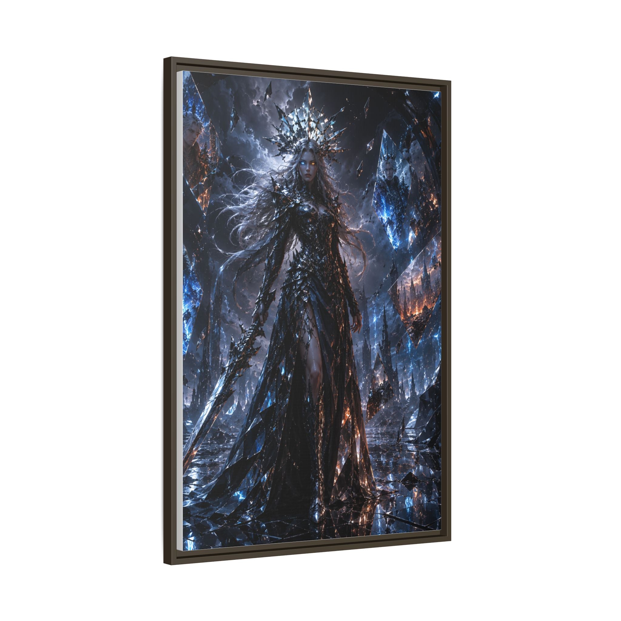 Dark Fantasy Queen Matte Canvas Print — Framed Wall Art