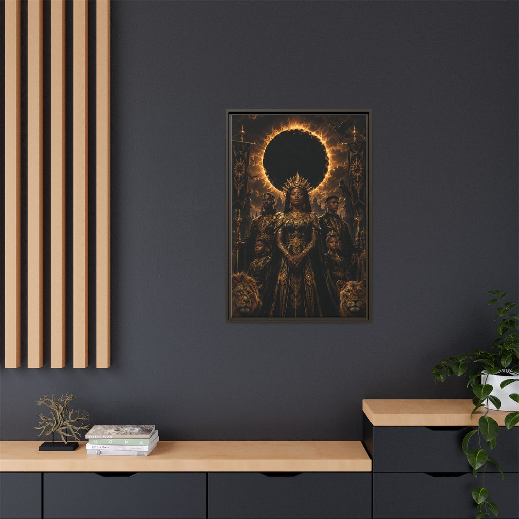 Regal Eclipse Matte Canvas Print — Framed Art Poster