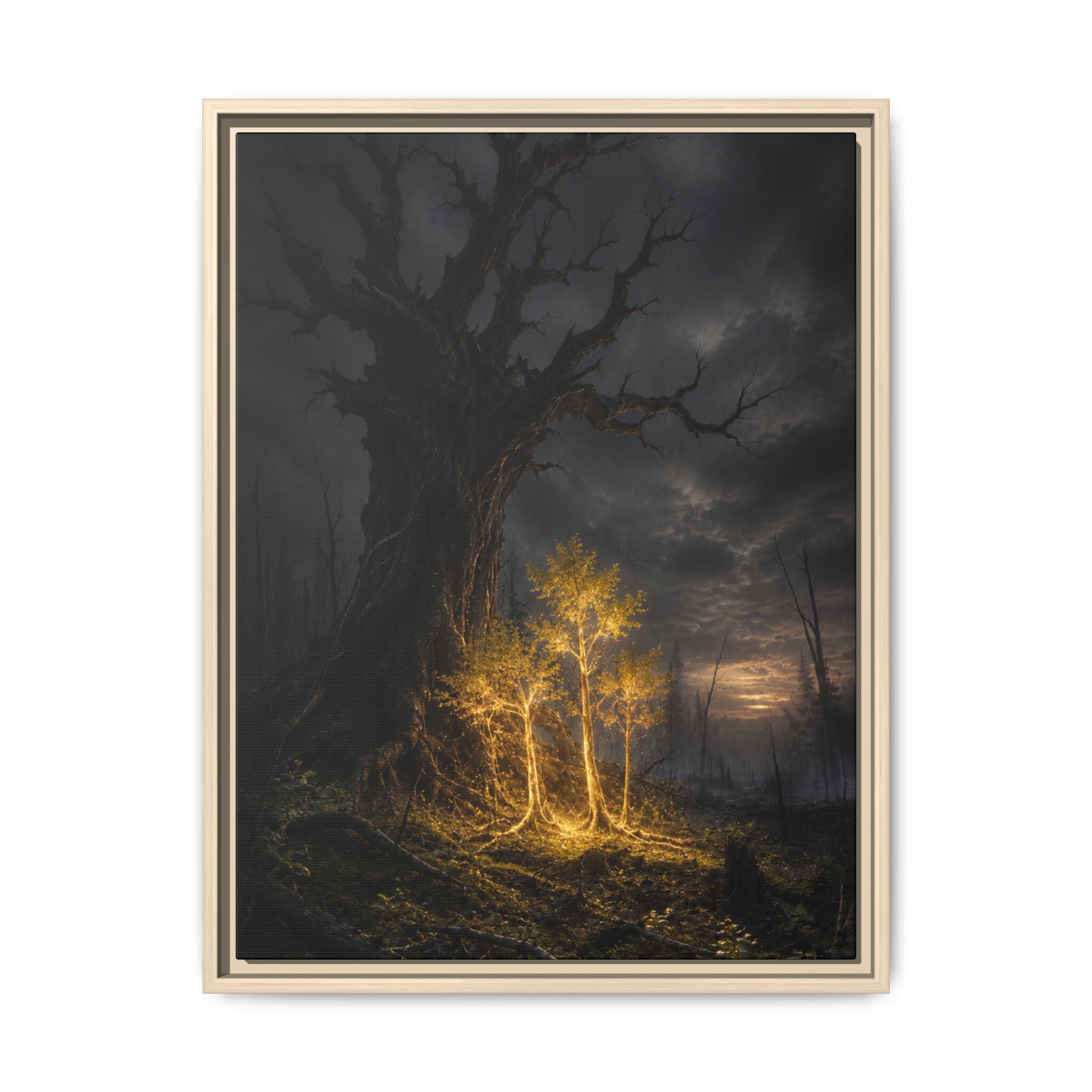 Fine Art Paper Print — Glowing Enchanted Tree Wall Art