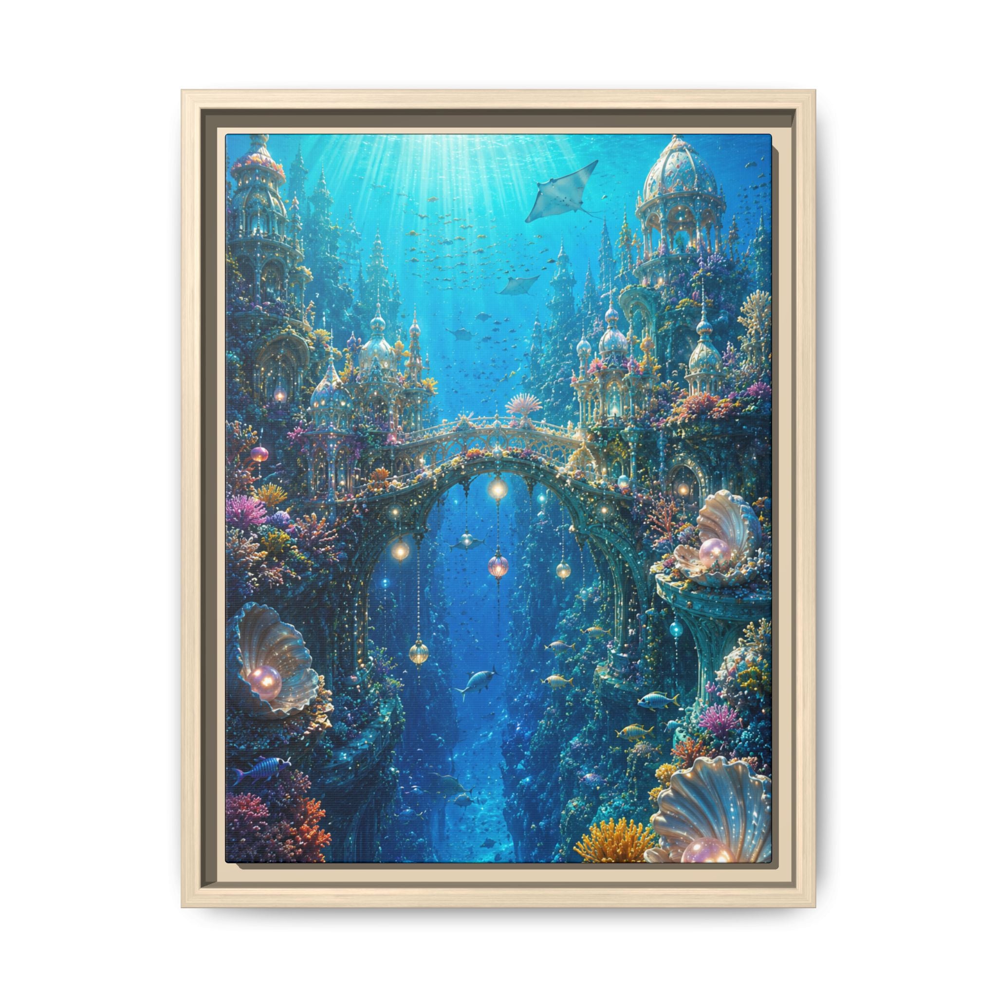 Underwater Fantasy Fine Art Paper Print — Ocean City Coral Reef Wall Art