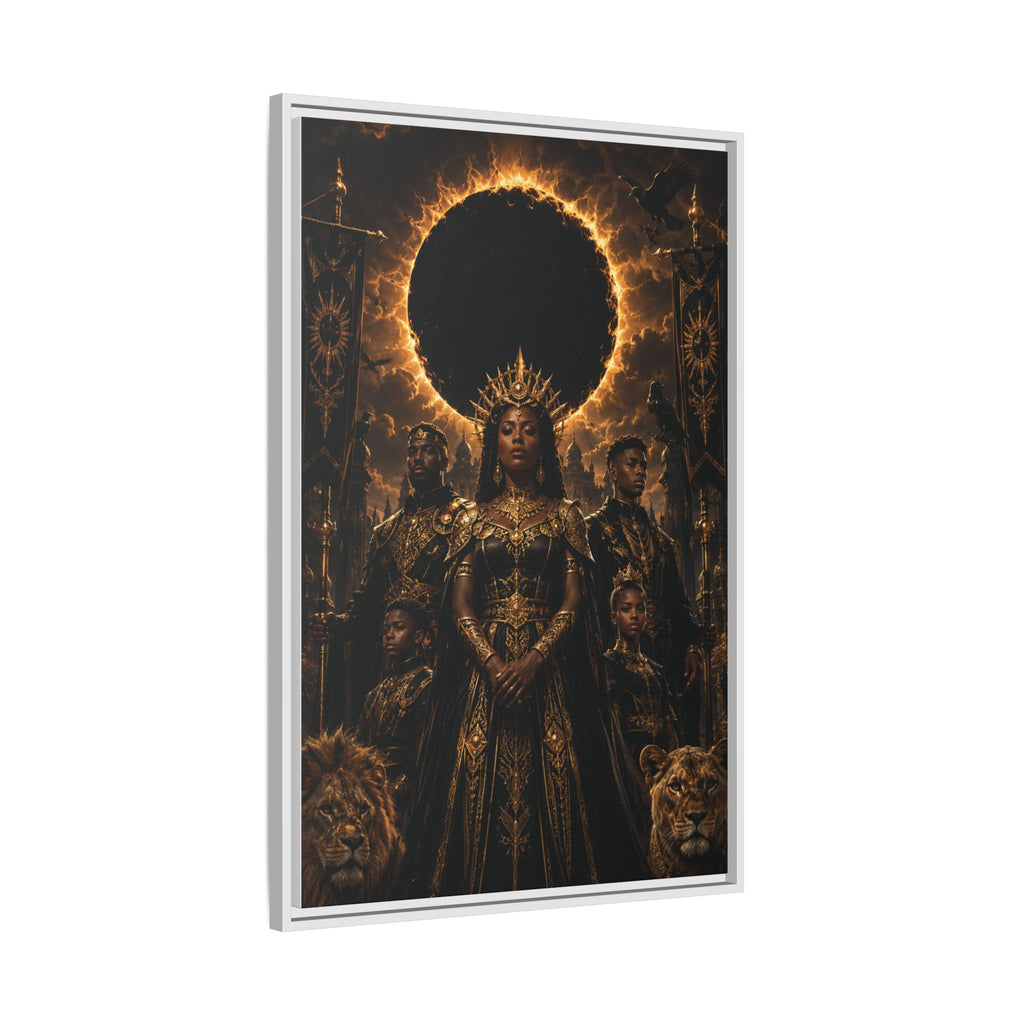 Regal Eclipse Matte Canvas Print — Framed Art Poster