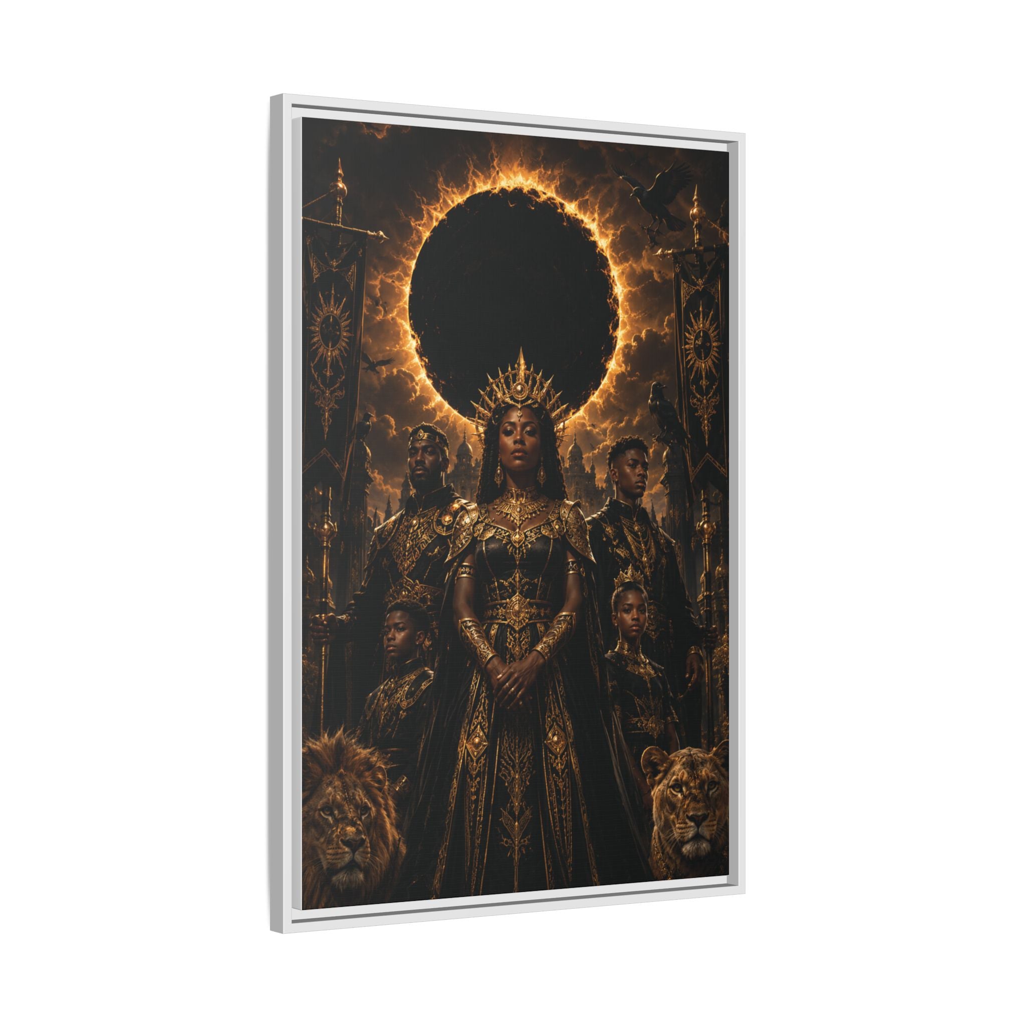 Regal Eclipse Matte Canvas Print — Framed Art Poster