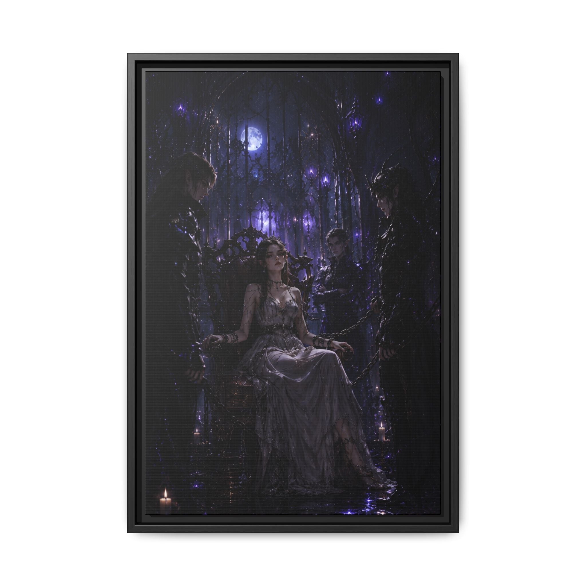 Gothic Moonlit Enchantment Fine Art Paper Print Art