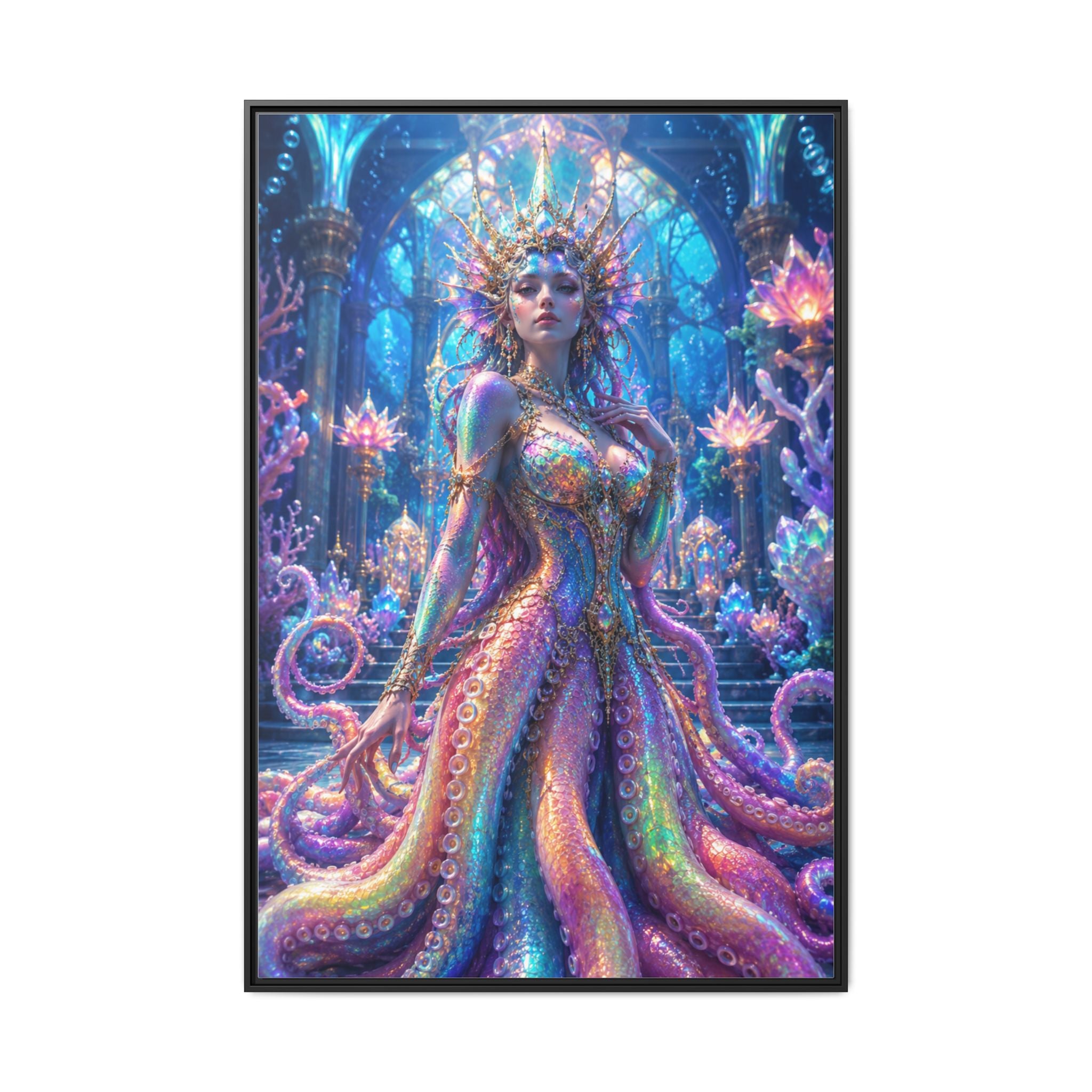 Rainbow Sea Empress Matte Canvas Print (Framed)