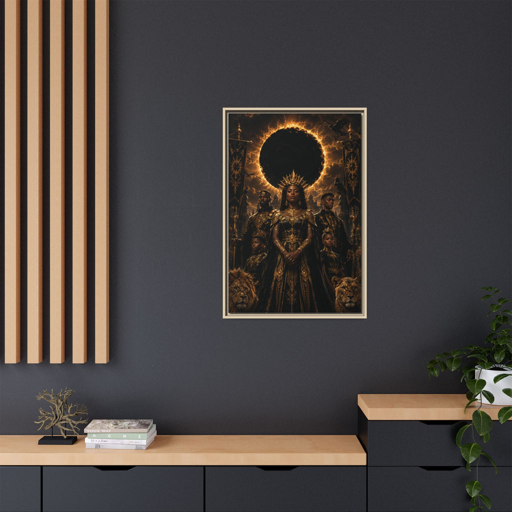 Regal Eclipse Matte Canvas Print — Framed Art Poster