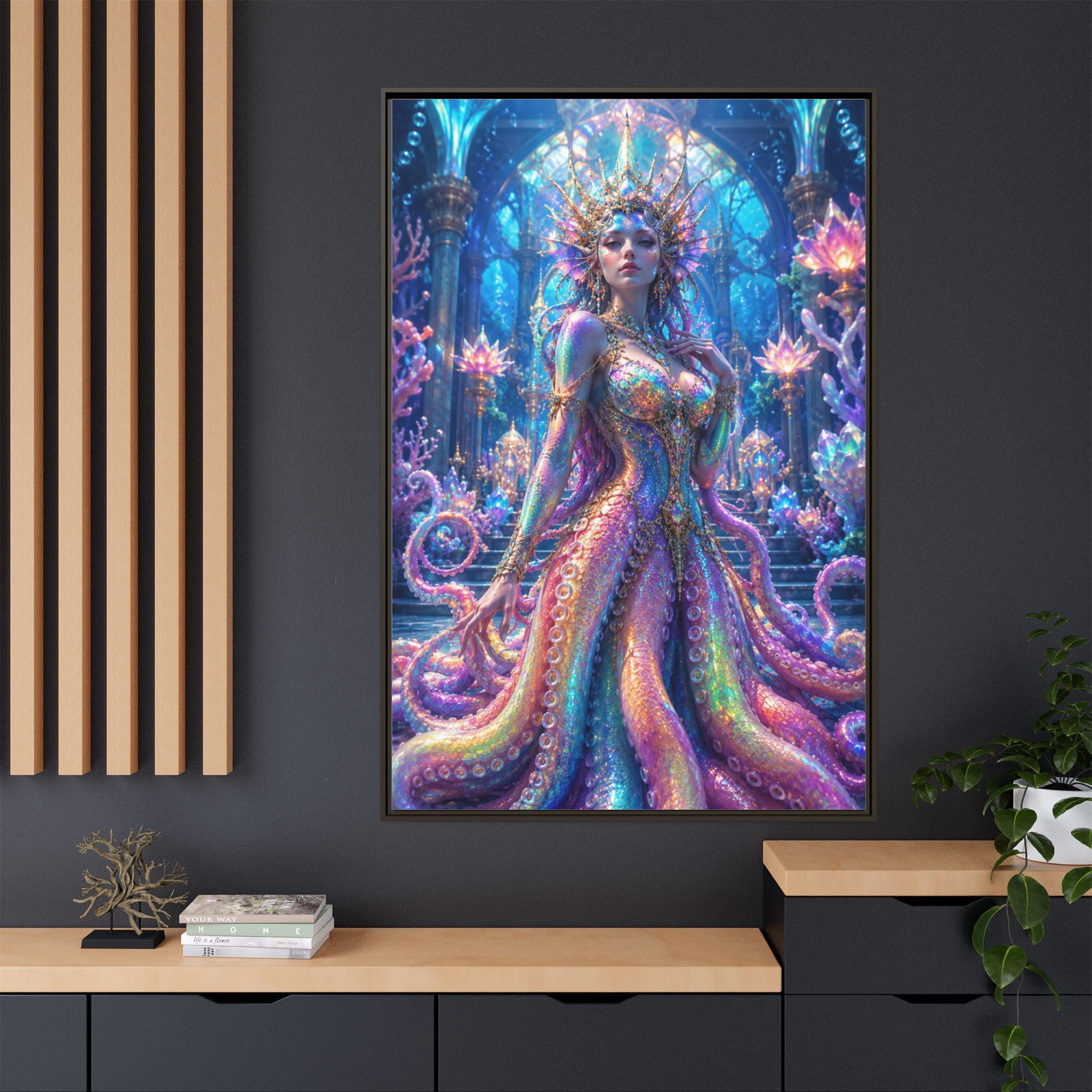 Rainbow Sea Empress Matte Canvas Print (Framed)