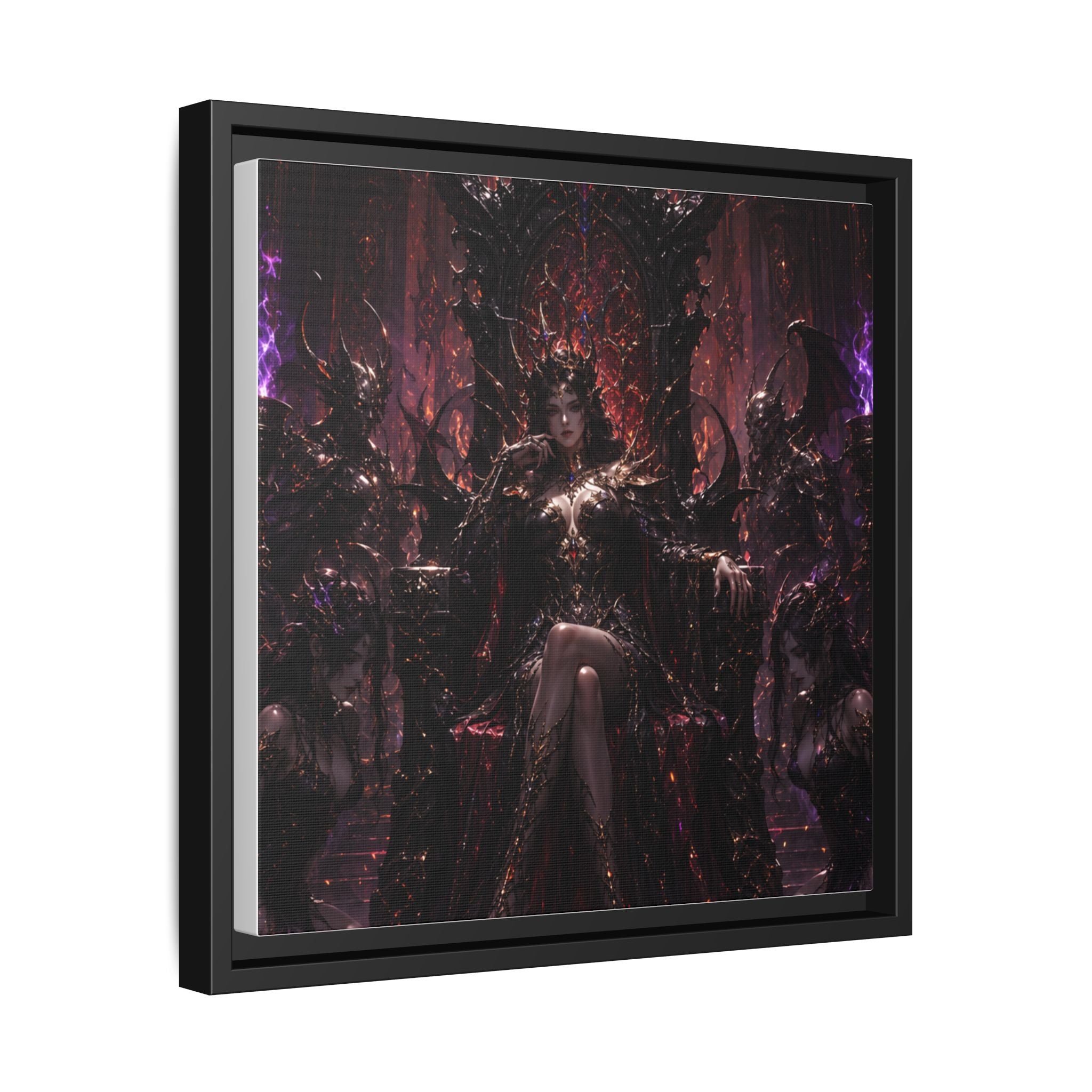 Dark Fantasy Queen Matte Canvas Framed Art