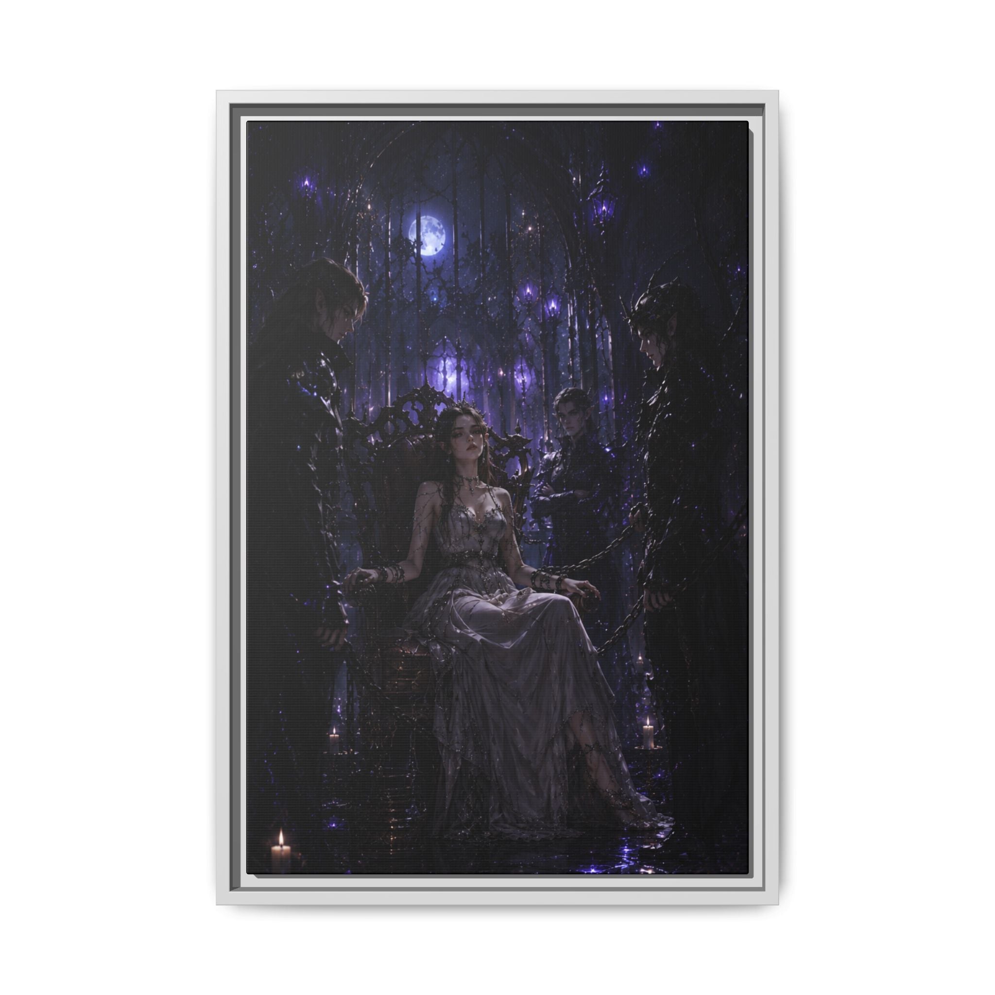 Gothic Moonlit Enchantment Fine Art Paper Print Art