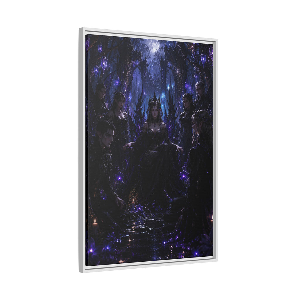 Dark Fantasy Throne Room Fine Art Paper Print — Gothic Wall Art