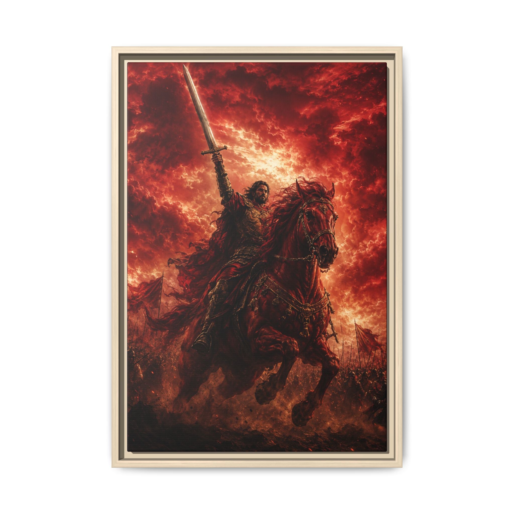 Dark Knight Warrior Fine Art Paper Print