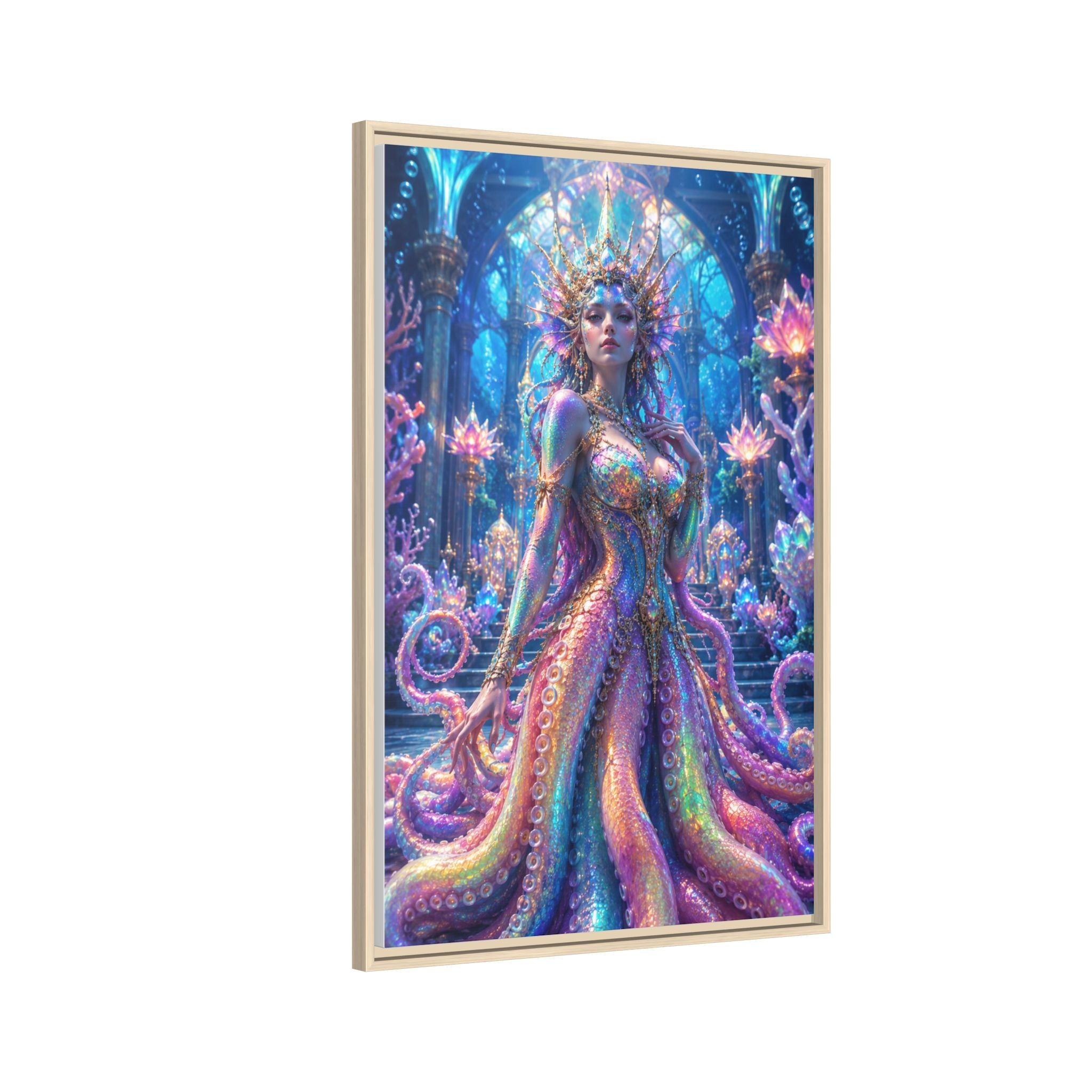 Rainbow Sea Empress Matte Canvas Print (Framed)