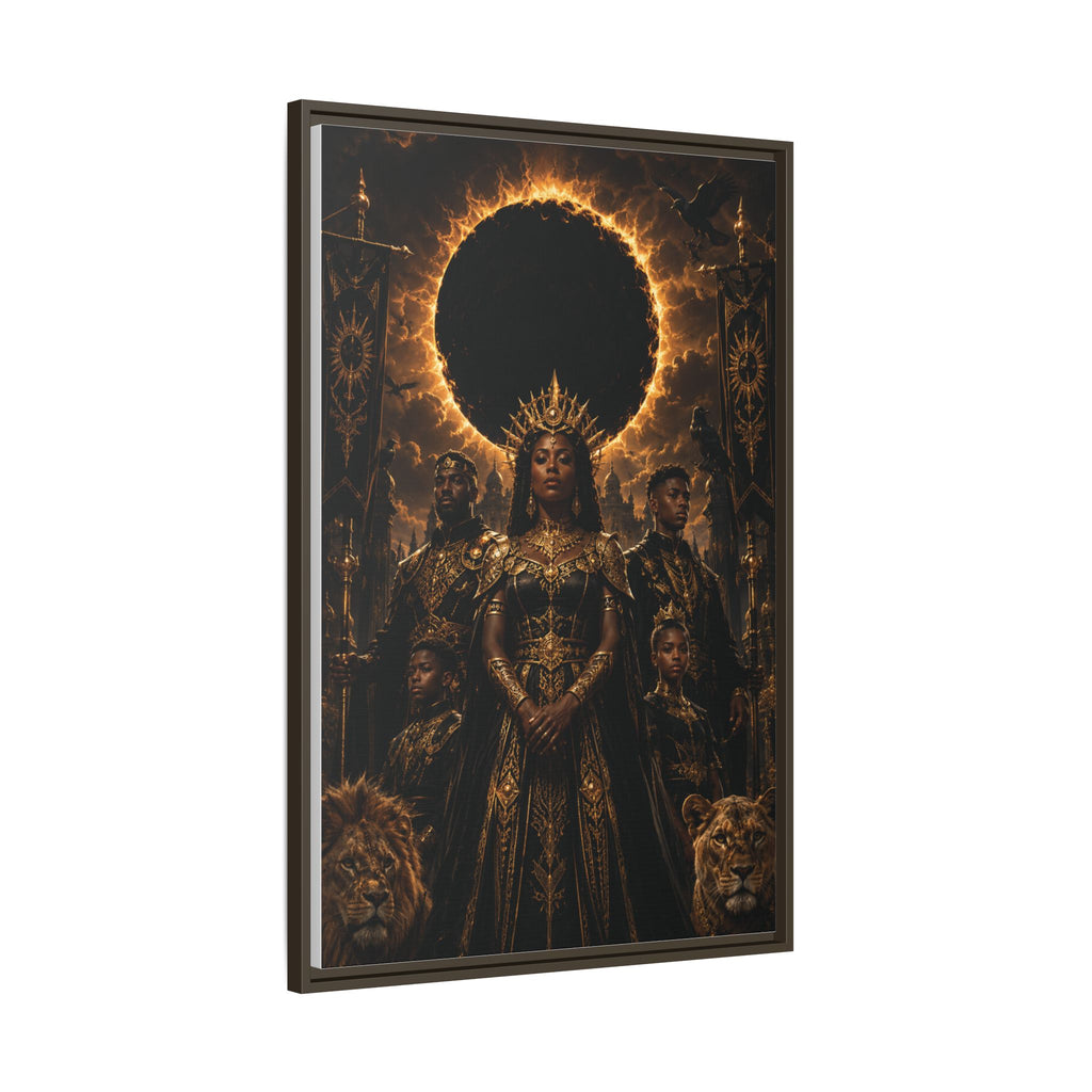 Regal Eclipse Matte Canvas Print — Framed Art Poster
