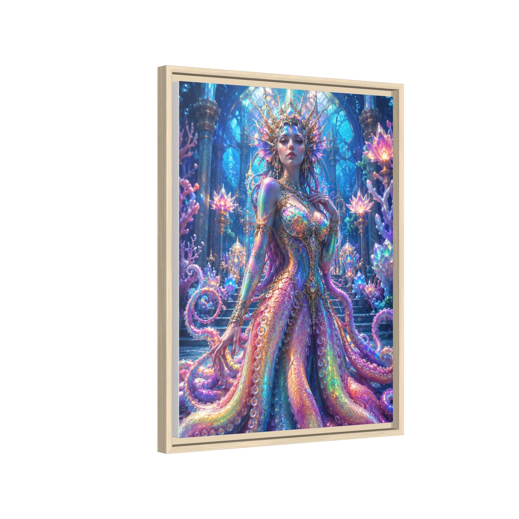 Rainbow Sea Empress Matte Canvas Print (Framed)