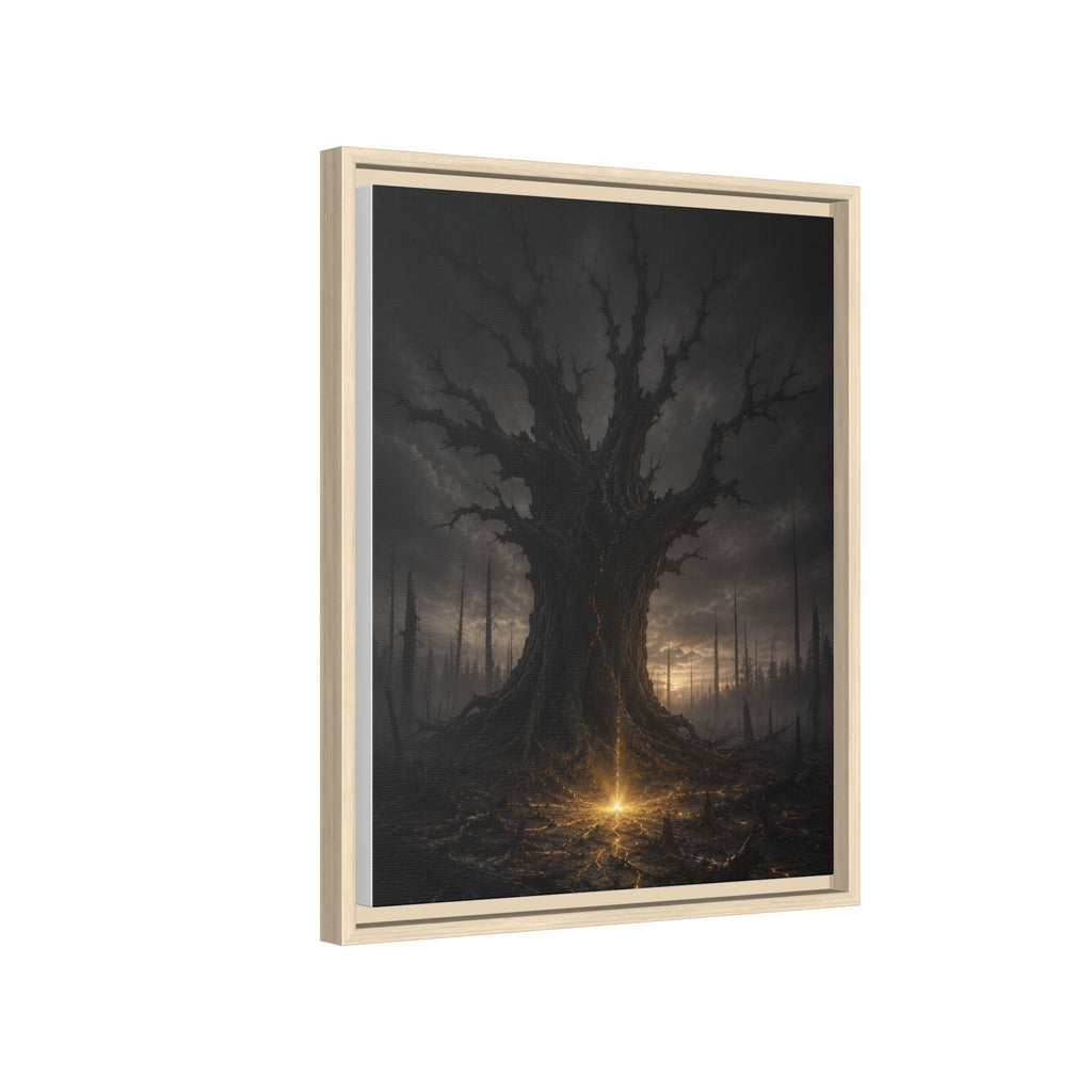 Dark Fantasy Tree Canvas Print — Framed Matte Wall Art
