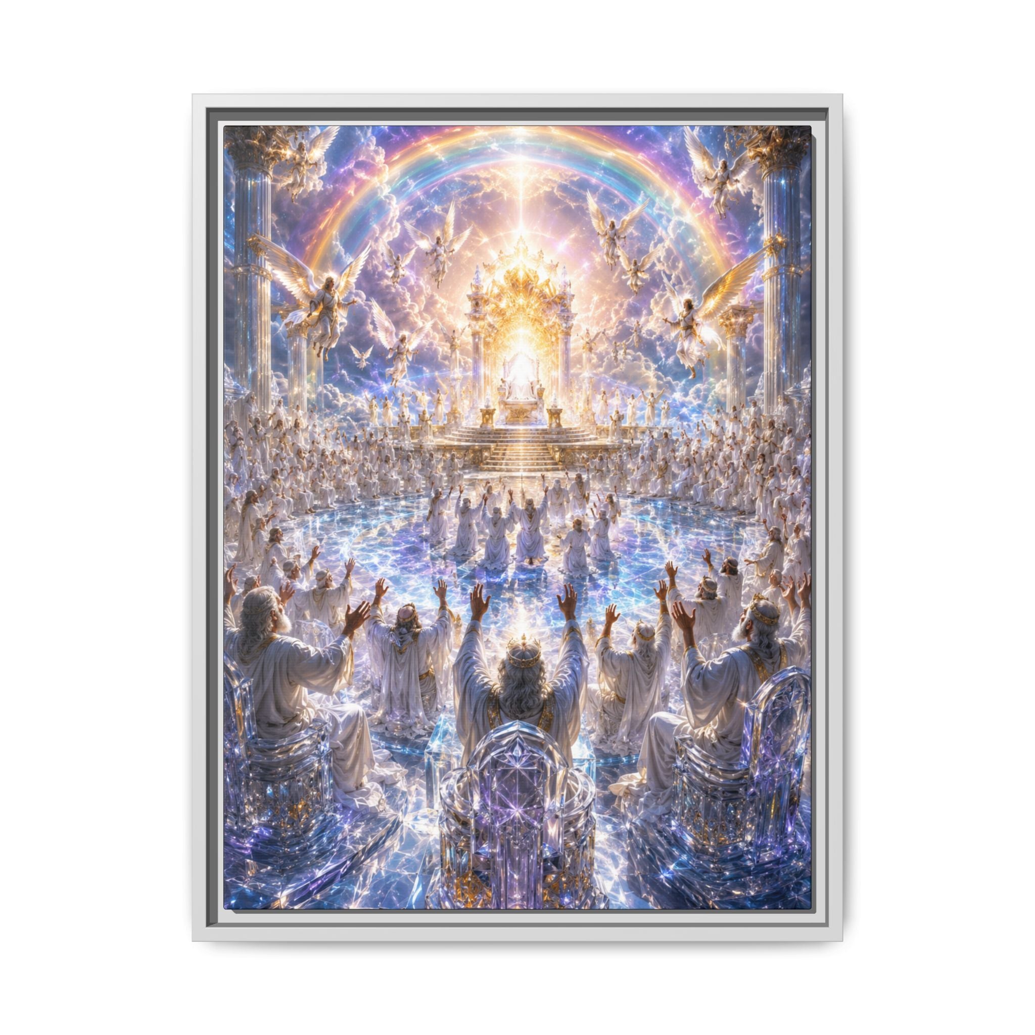 Heavenly Throne Room Fine Art Paper Print — Spiritual Wall Art