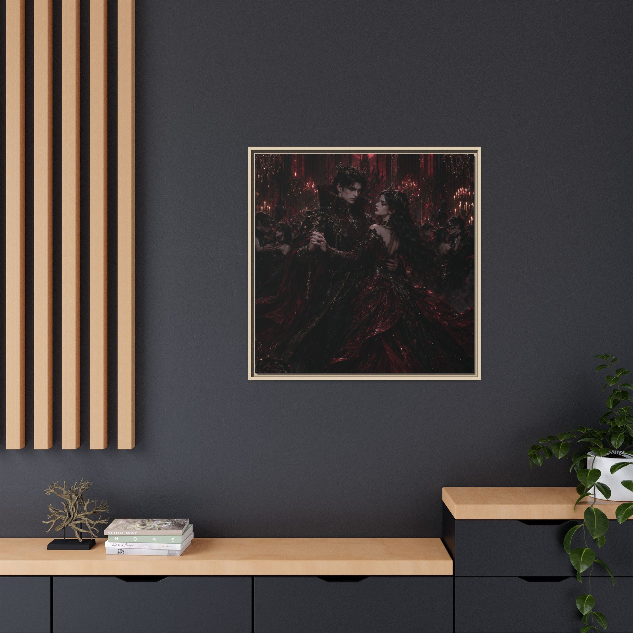 Gothic Romance Matte Canvas Print (Framed)