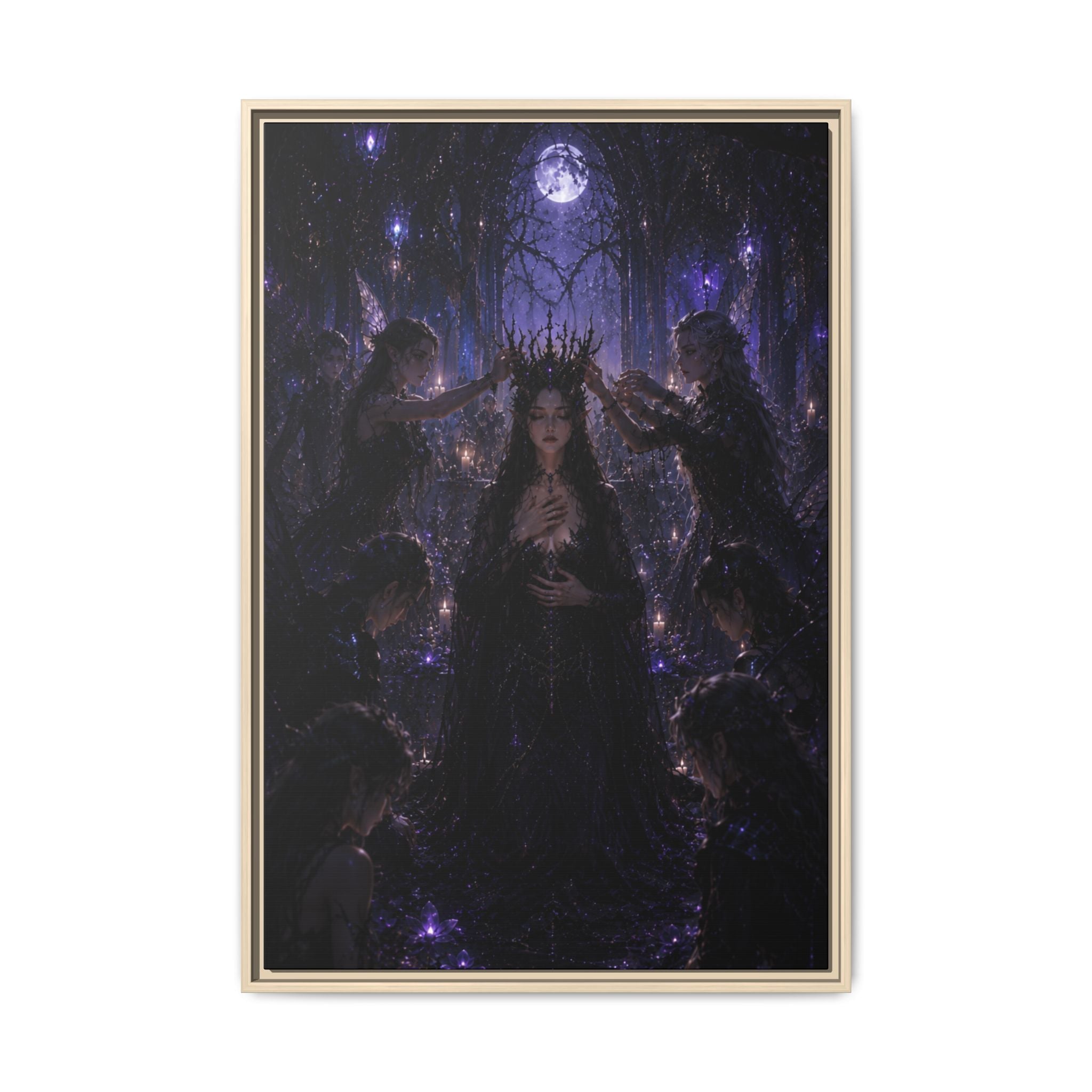 Gothic Moon Queen Fine Art Paper Print