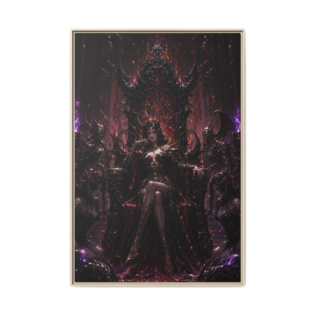 Dark Fantasy Queen Matte Canvas Framed Art