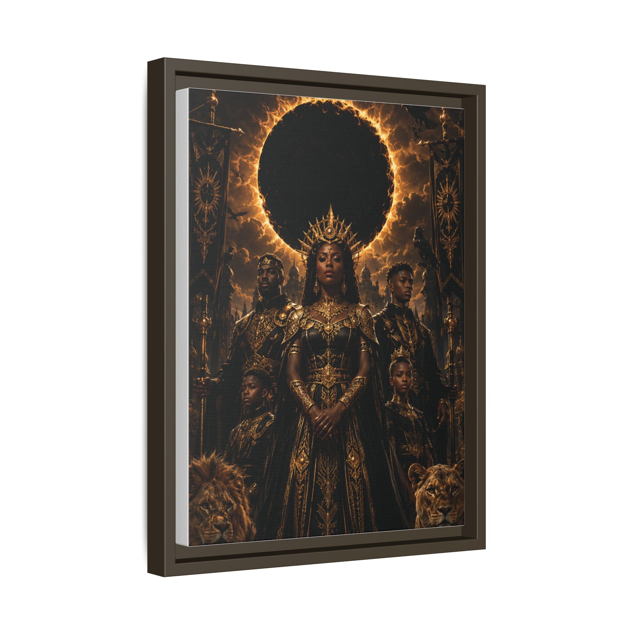 Regal Eclipse Matte Canvas Print — Framed Art Poster