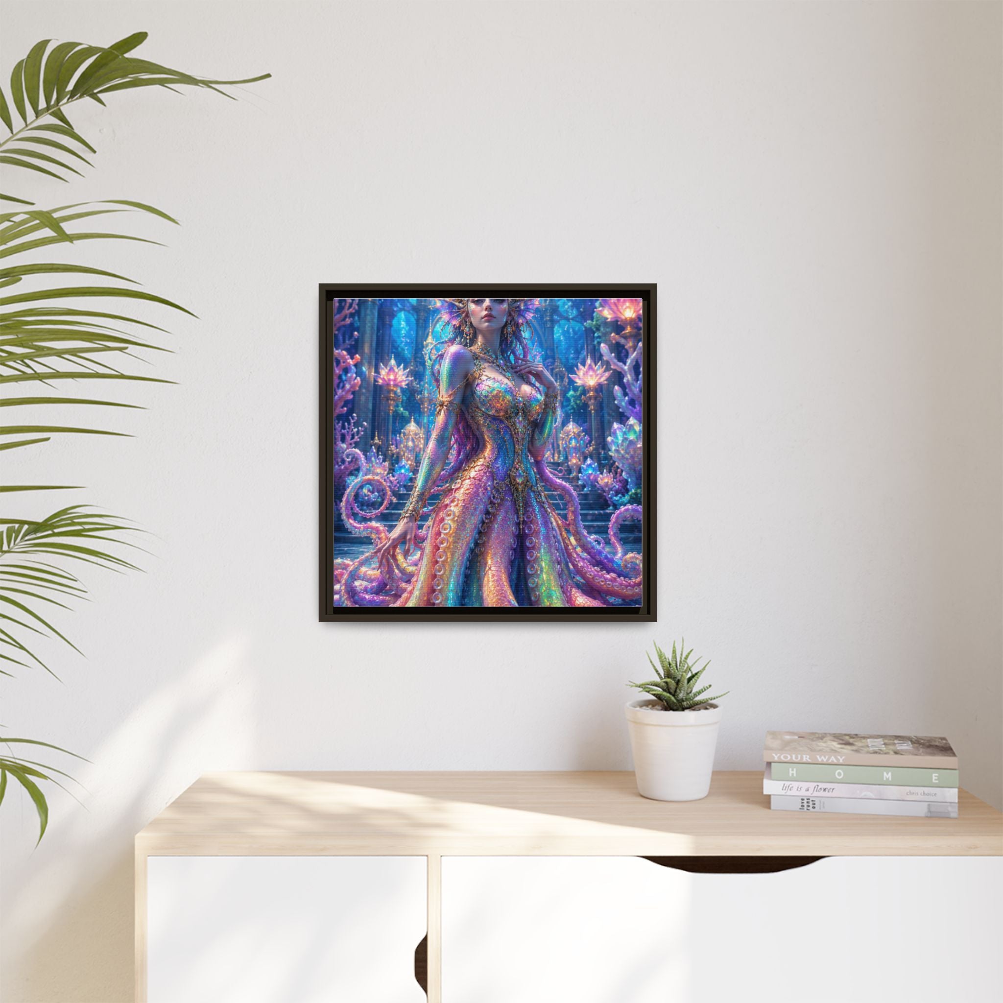 Rainbow Sea Empress Matte Canvas Print (Framed)