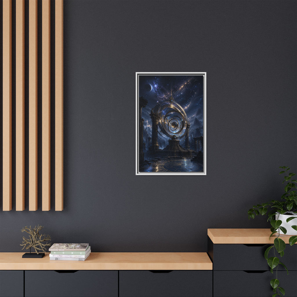 Mystical Astral Portal Matte Canvas Print — Framed Wall Art