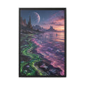 Fine Art Paper Print — Neon Alien Seascape