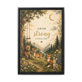 Grow Strong Little One nursery wall art Canvas