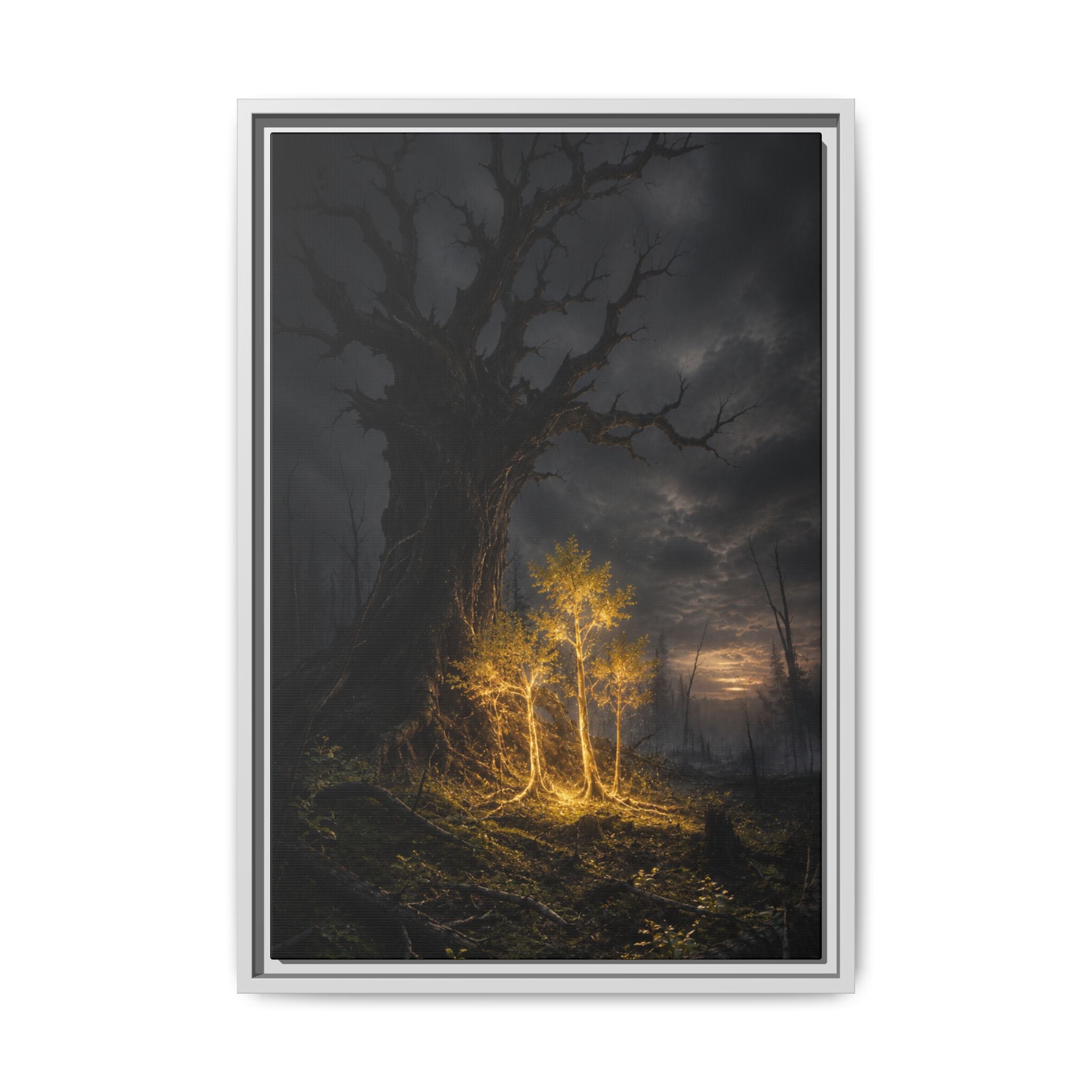 Fine Art Paper Print — Glowing Enchanted Tree Wall Art