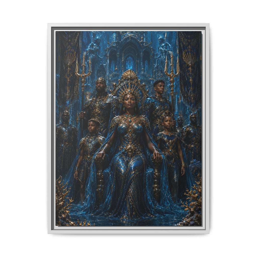 The War of Sacred Crowns: Empress of House Vaeloryn— Oceanic Fantasy Wall Art Fine Art Paper Print