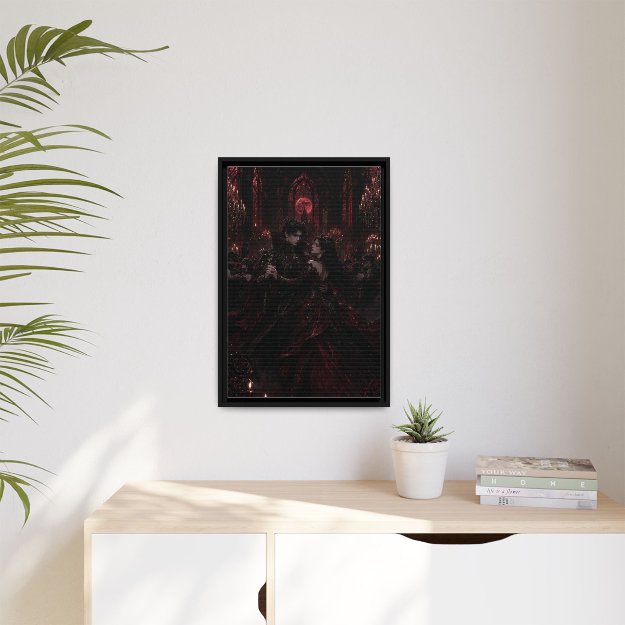 Gothic Romance Matte Canvas Print (Framed)