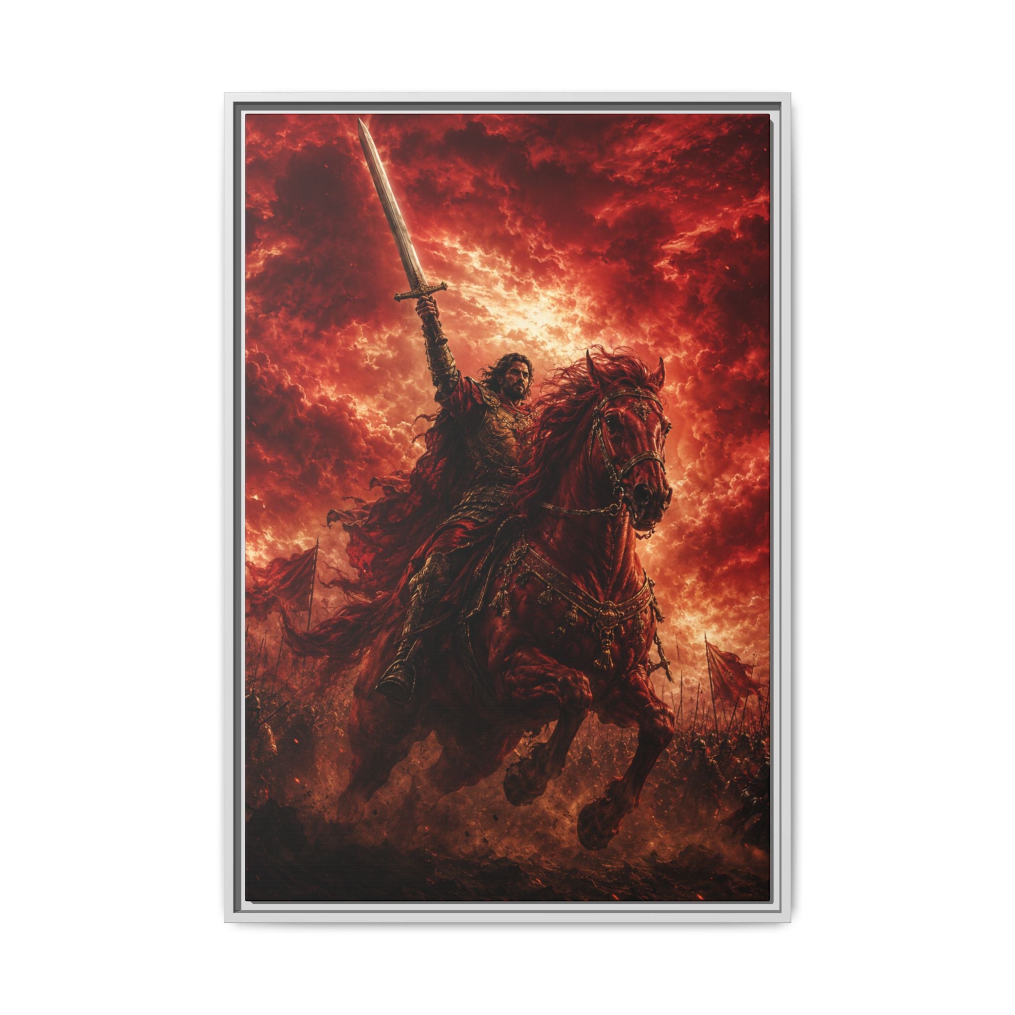 Dark Knight Warrior Fine Art Paper Print
