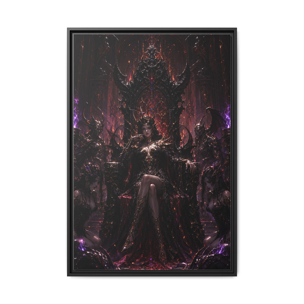 Dark Fantasy Queen Matte Canvas Framed Art