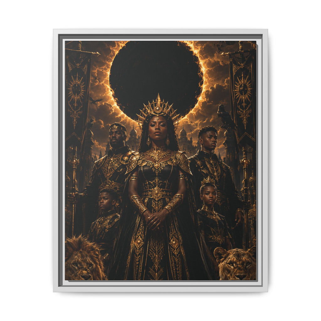 Regal Eclipse Matte Canvas Print — Framed Art Poster