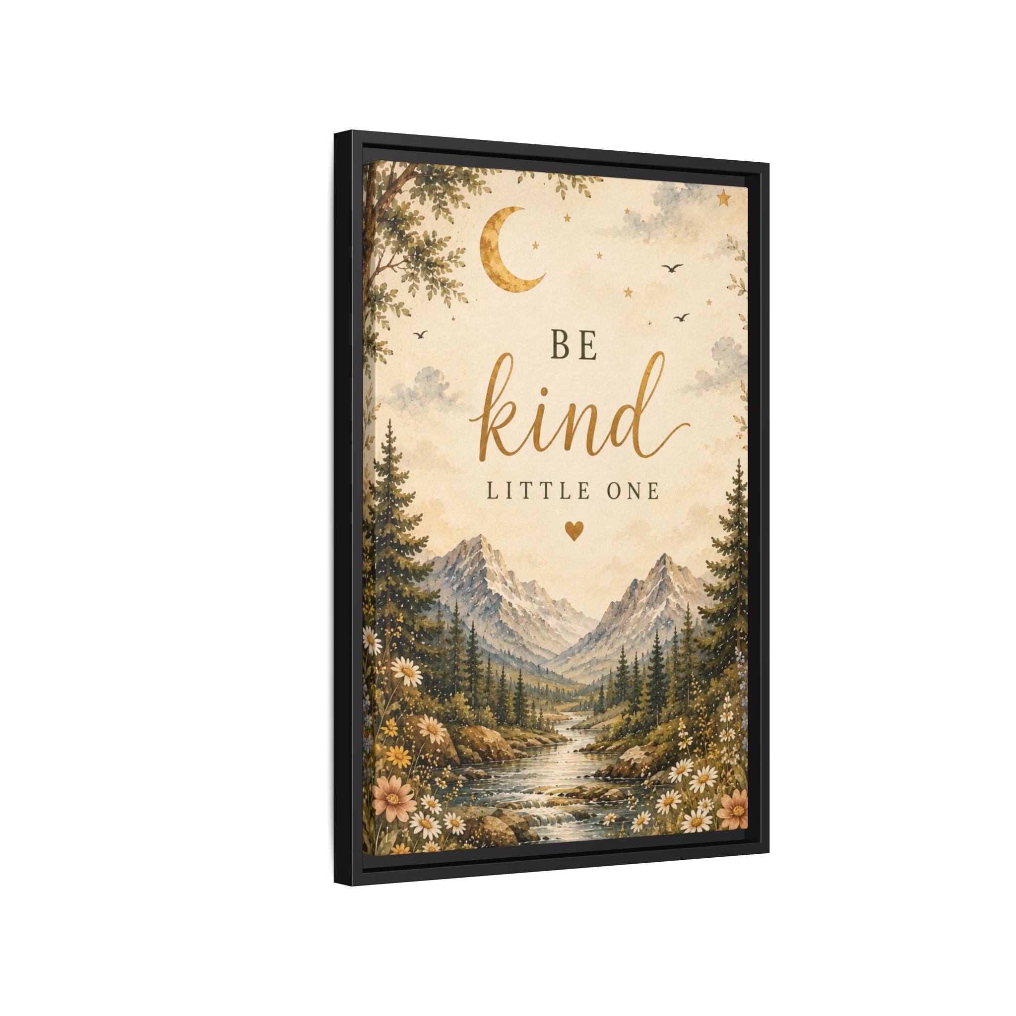 Be Kind Little One nursery wall art Canvas