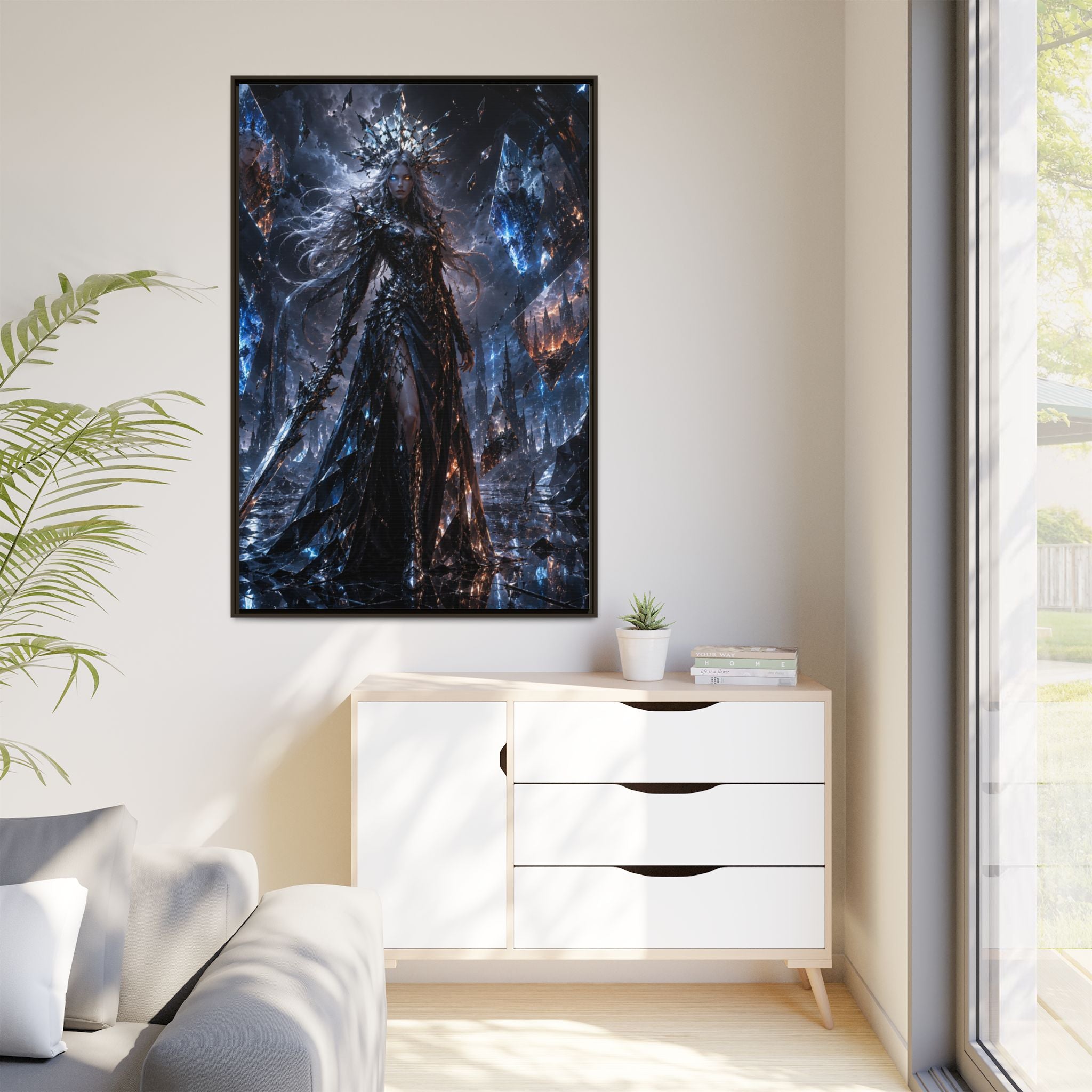 Dark Fantasy Queen Matte Canvas Print — Framed Wall Art