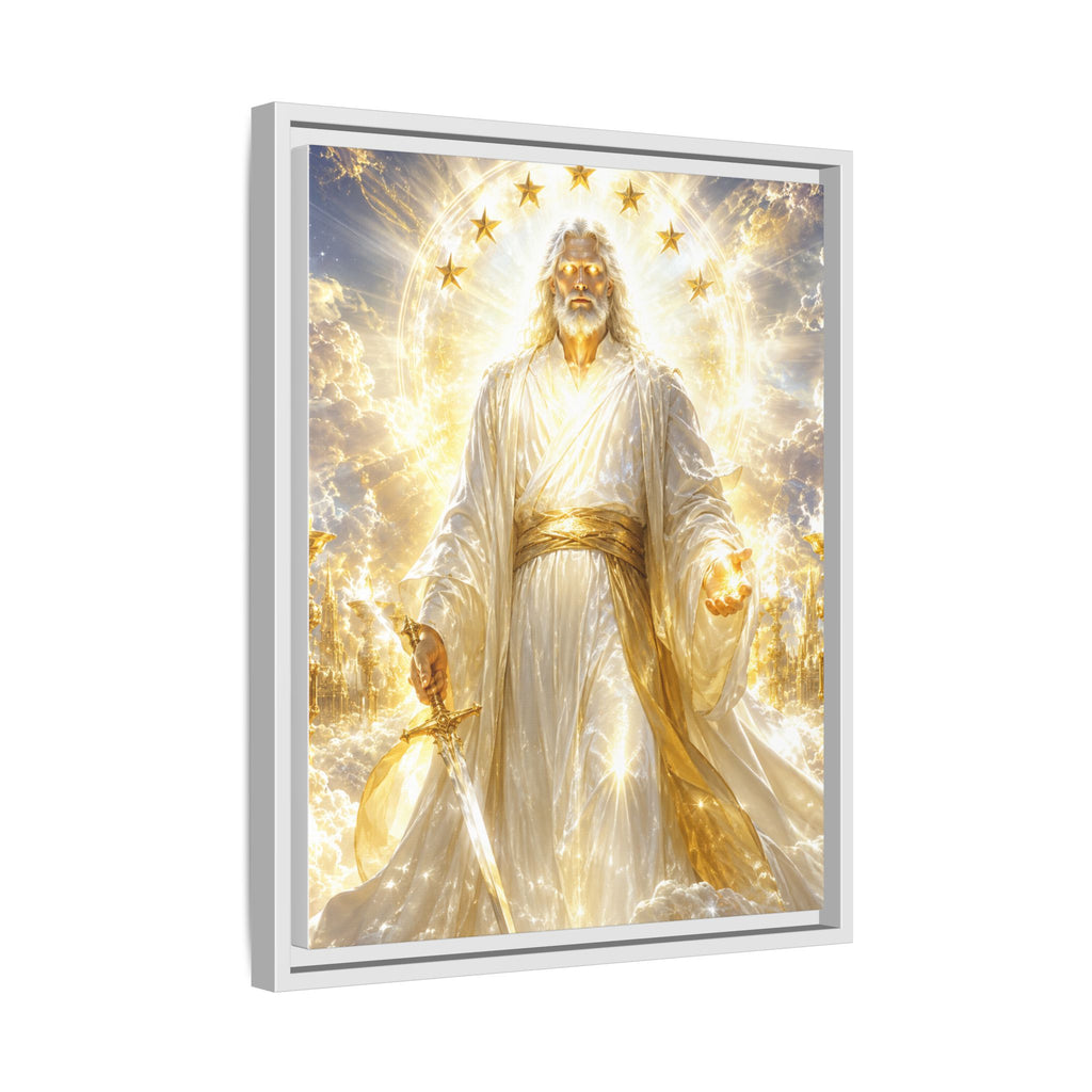 Framed Matte Canvas: Radiant Divine Christ Art Print