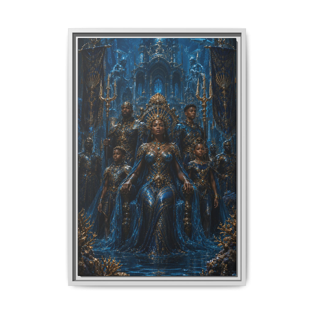 The War of Sacred Crowns: Empress of House Vaeloryn— Oceanic Fantasy Wall Art Fine Art Paper Print