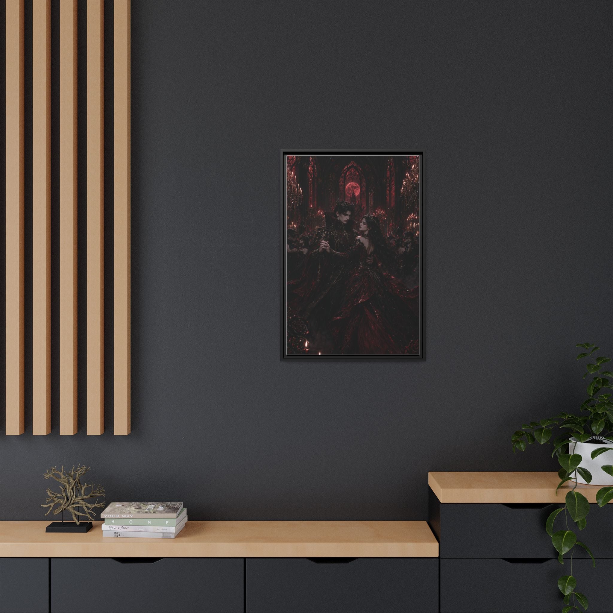 Gothic Romance Matte Canvas Print (Framed)