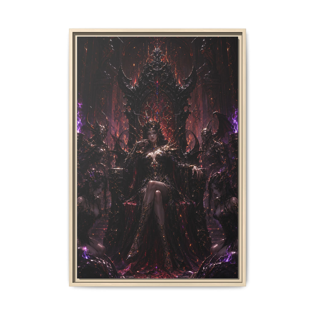 Dark Fantasy Queen Matte Canvas Framed Art