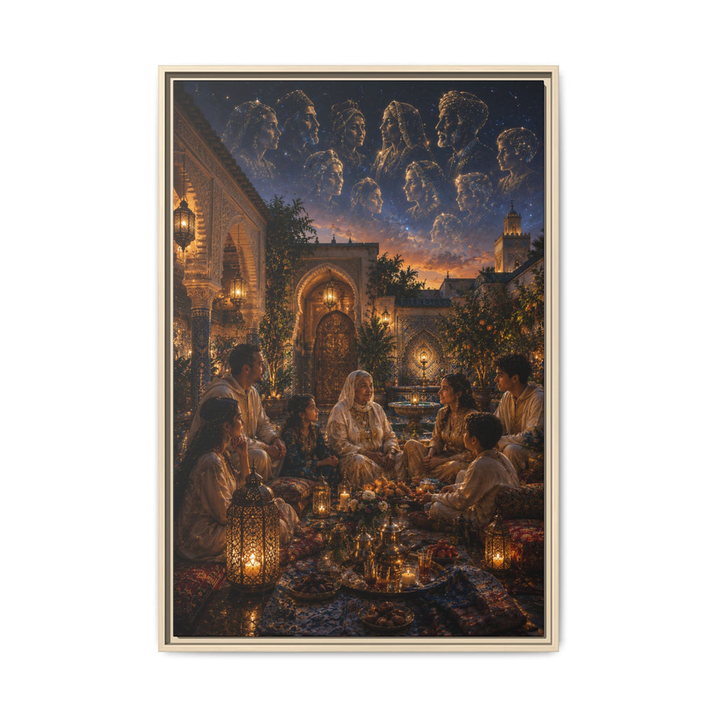 Fine Art Paper Print - Ramadan Iftar Night Scene Wall Art